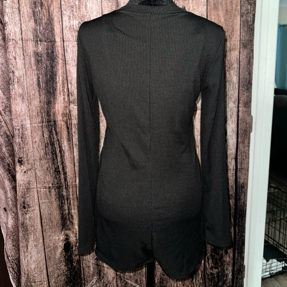 Teddy button up night romper